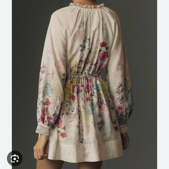 NWT 🏷️ Anthropologie Let Me Be V-Neck A-line Mini dress, L. - Picture 3 of 9